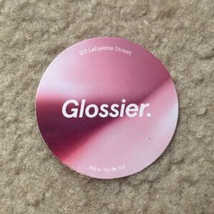 Glossier 123 Lafayette St. NY Sticker
